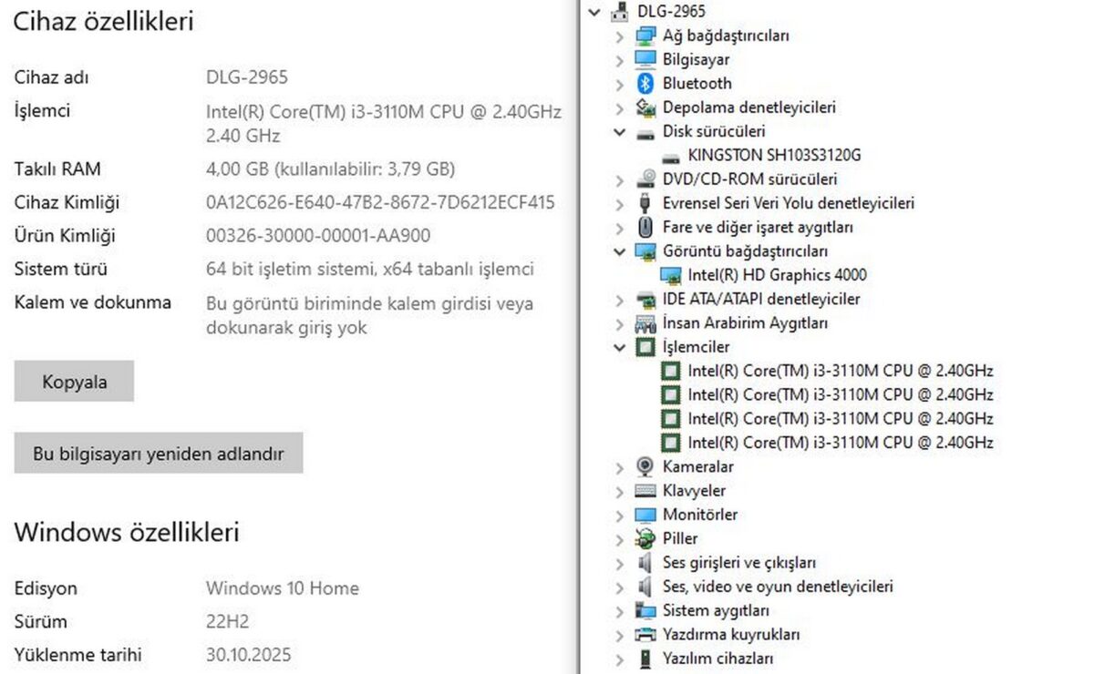 Samsung NP300E5C-A09TR Intel Core i3 3110M 4GB RAM 120GB SSD 15.6” HD (İKİNCİ EL) - Görsel 5