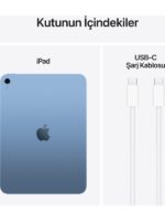 Apple iPad A16 11" 128GB Wi-Fi Tablet Mavi MD4A4TU/A - Görsel 2