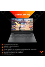 HP Victus AMD Ryzen 7-8845HS 16GB 1TB SSD RTX4060 8GB 15.6" FHD 144Hz B82N5EA FreeDos Gaming Laptop - Görsel 7
