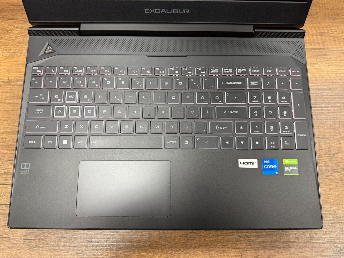 CASPER Excalibur G770 i5-12450H 16GB 500GB RTX3050 4GB 15,6" (İKİNCİ EL) - Görsel 2