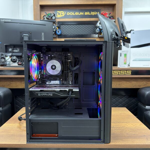 PowerBoost AMD Ryzen 5-1500X 16GB 500SSD RX570 Oyuncu Kasası (İKİNCİ EL)