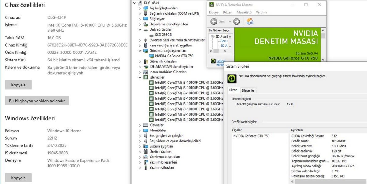Zoko i3-10100F 16GB 256GB GTX750 2GB W10 Oyuncu Kasası - Görsel 5