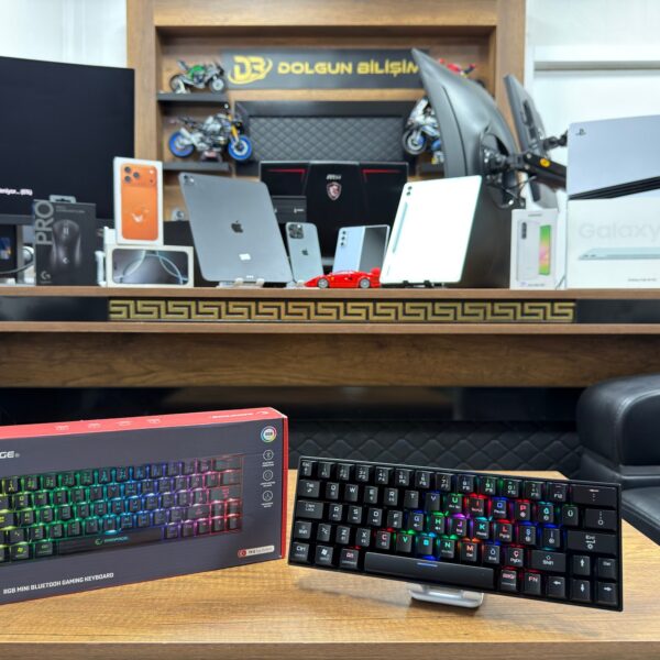 Rampage ATOM Siyah Type-C RGB Backlight Blue Switch Mekanik Oyuncu Klavye (İKİNCİ EL)