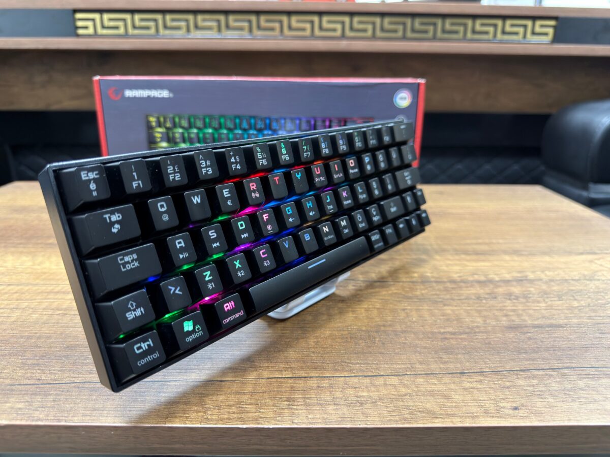 Rampage ATOM Siyah Type-C RGB Backlight Blue Switch Mekanik Oyuncu Klavye (İKİNCİ EL) - Görsel 3