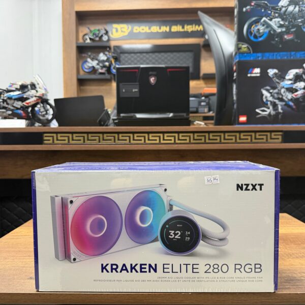NZXT Kraken Elite 280RL-KR28E-W2 280mm LCD RGB Beyaz İşlemci Sıvı Soğutucu