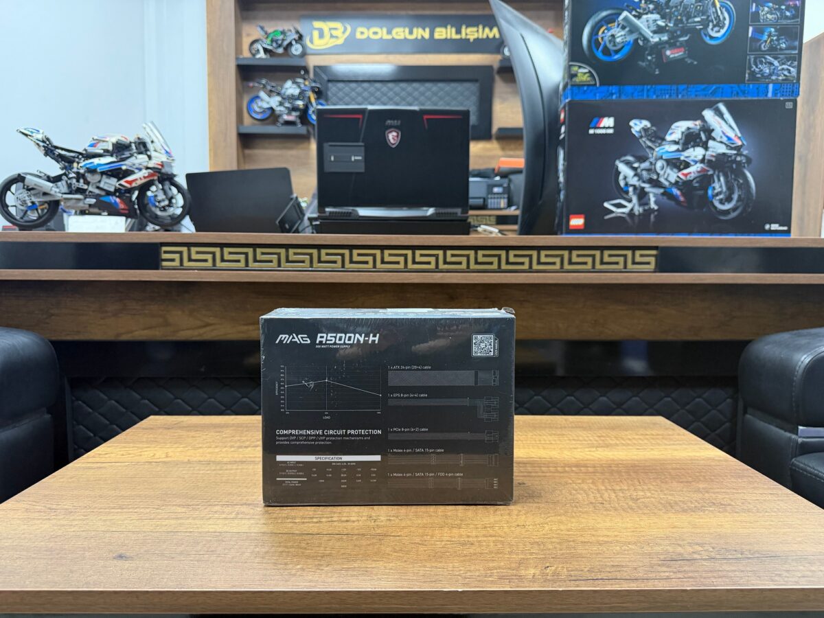 MSI MAG A500N-H 500W 120mm Fan Aktif Power Supply - Görsel 3