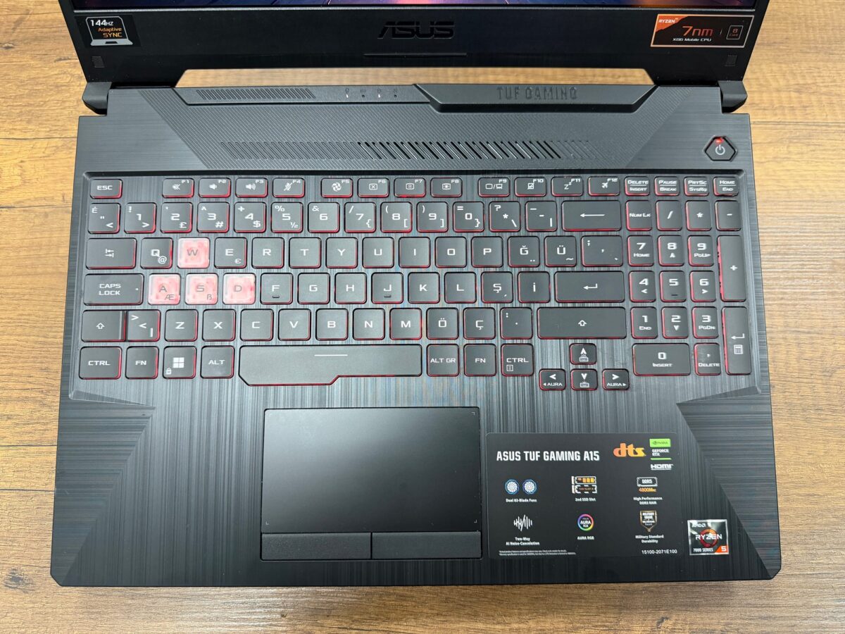 Asus TUf FA506NF-HN049W  R5-7535HS 8GB 512SSD RTX2050 W11 15.6" FHD (İKİNCİ EL) - Görsel 2