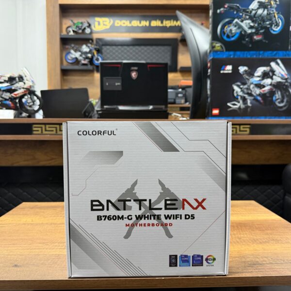 COLORFUL BATTLE-AX B760M-G Beyaz WIFI DDR5 7600MHz mATX Anakart