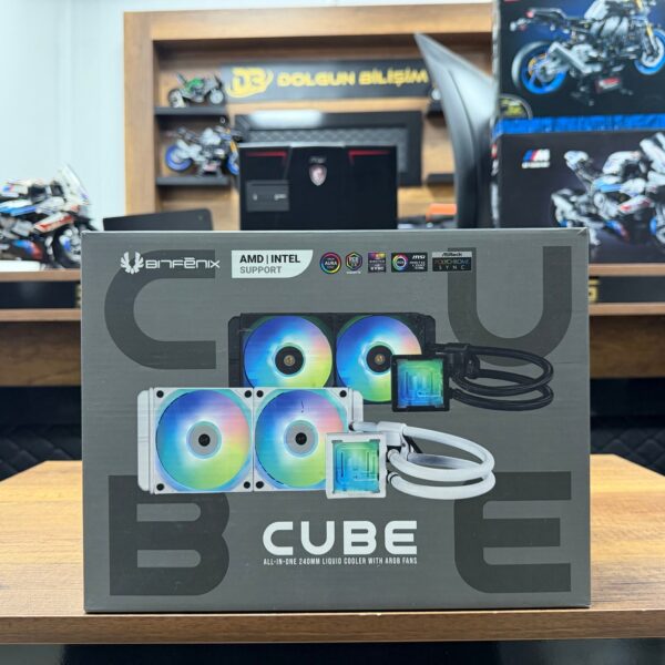 Bitfenix Cube v2 240 Beyaz ARGB 240mm İşlemci Sıvı Soğutucu