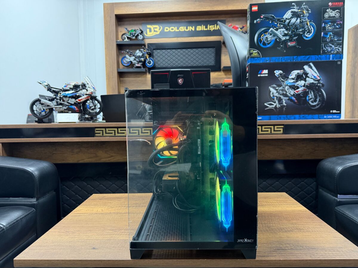 James Donkey Stark S700 R7-5700 8x2 DDR4 RTX 5060 500GB SSD GAMİNG KASA - Görsel 3