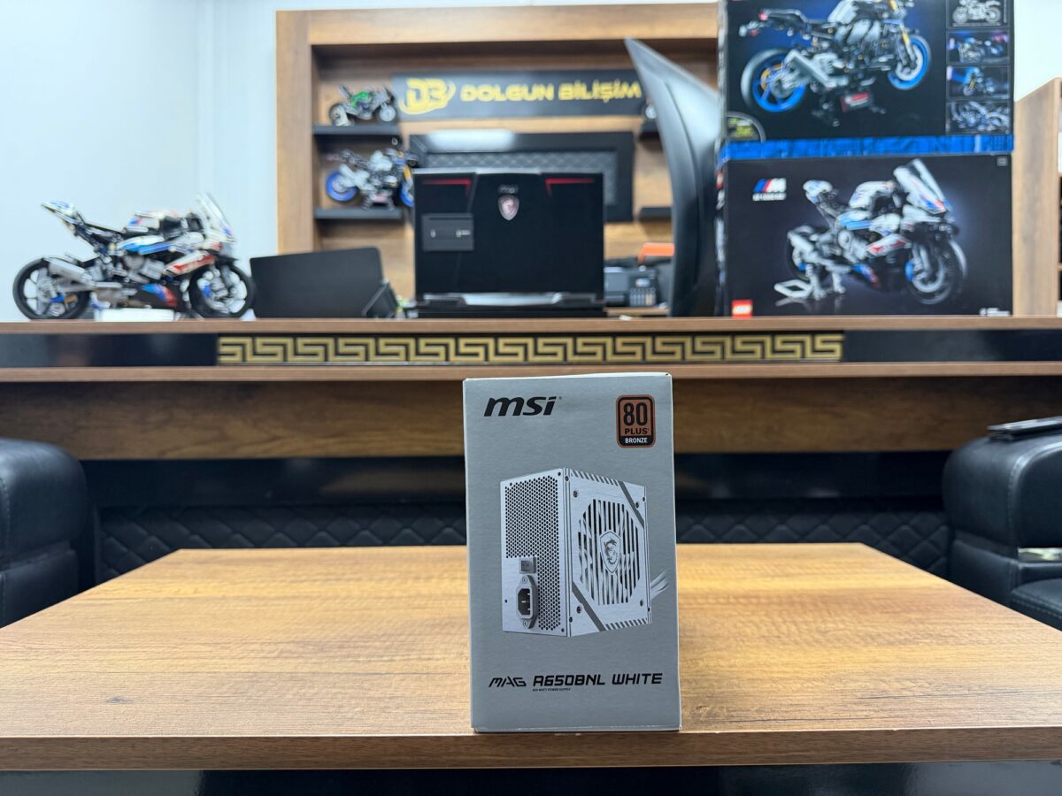 MSI MAG A650BNL WHITE 650W 80 Plus Bronze 120mm Fan Power Supply - Görsel 2