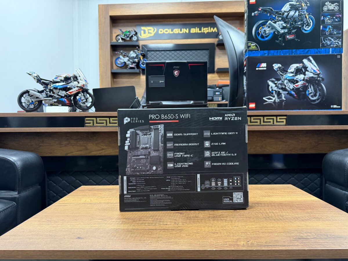 MSI PRO B650-S WIFI AMD B650 AM5 DDR5 7200MHZ OC ATX Anakart - Görsel 3