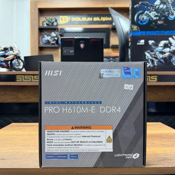 MSI PRO H610M-E DDR4 Intel H610 Soket 1700 DDR4 3200MHz mATX Gaming Anakart