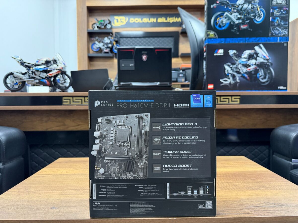 MSI PRO H610M-E DDR4 Intel H610 Soket 1700 DDR4 3200MHz mATX Gaming Anakart - Görsel 2