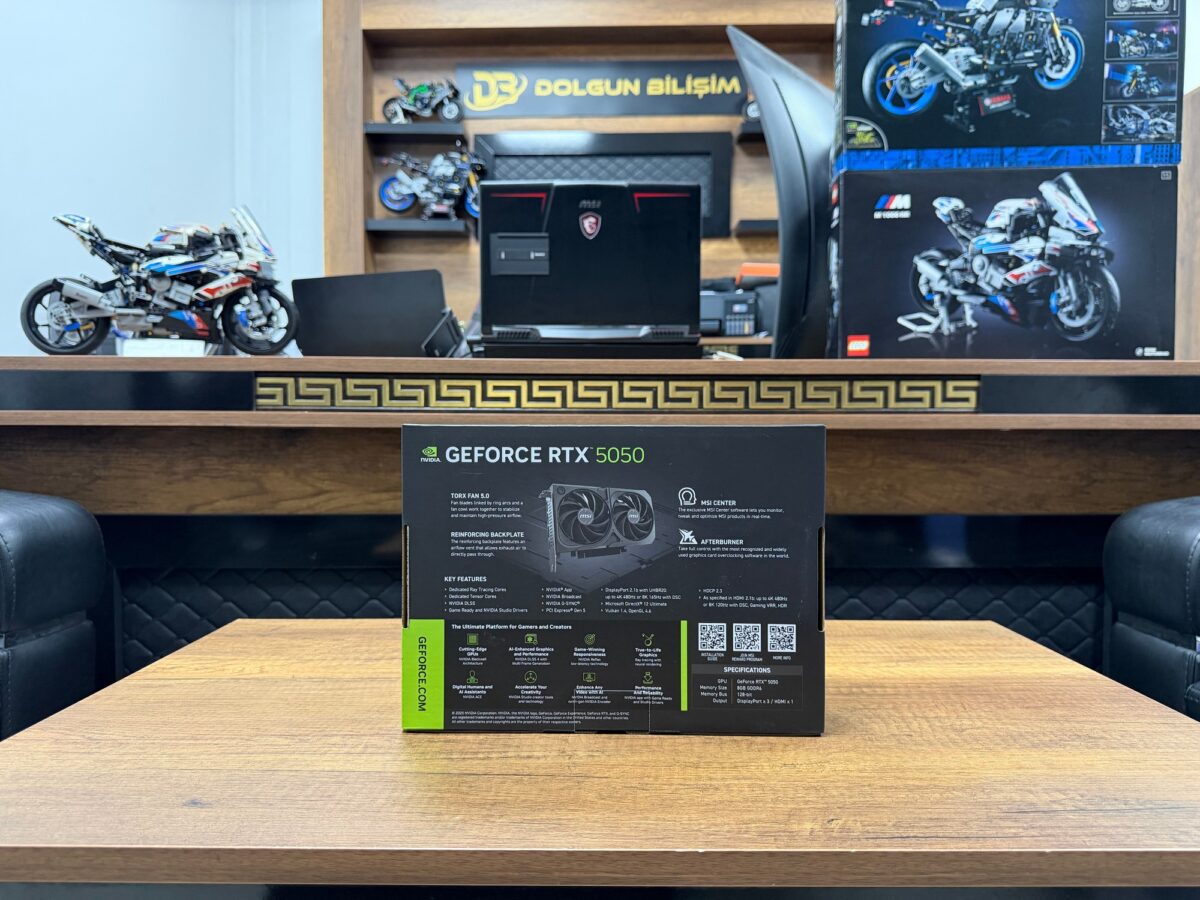 MSI GeForce RTX5050 8GB Shadow 2X OC GDDR6 128Bit DX12 Ekran Kartı - Görsel 3