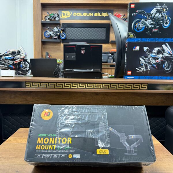 North Bayou F160 17-27 inç İki Kollu Amortisörlü Monitör Standı