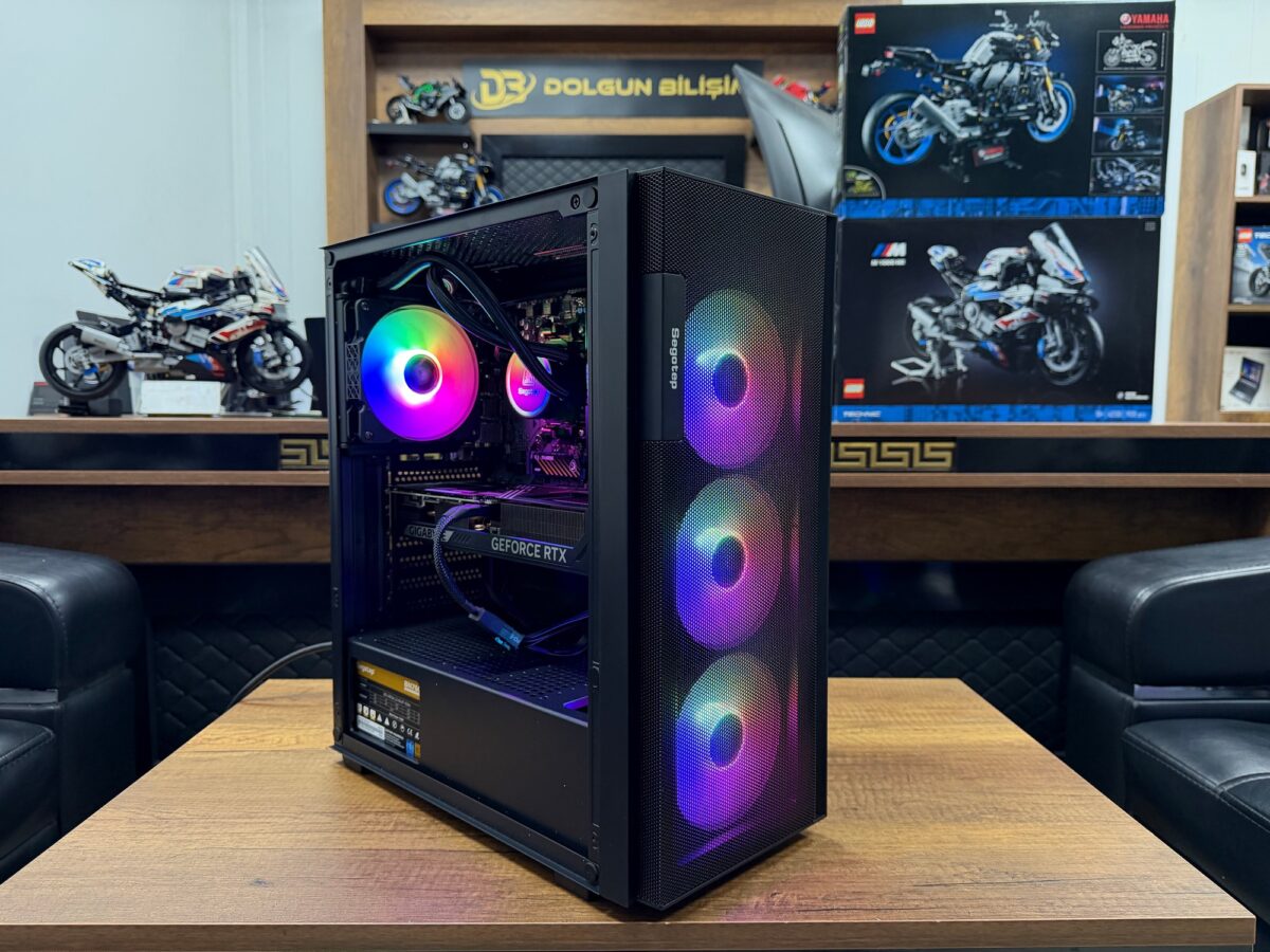 Segotep Axe 5 R5-7500F 16GB DDR5 1TB SSD RTX5070 12GB Gaming Kasa - Görsel 2