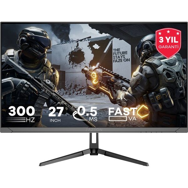 Fazeon X27F300 27" 300Hz 0.5MS HDMI + DP HDR FreeSync G-Sync FHD Fast VA Gaming Monitor