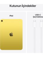 Apple iPad A16 11" 128GB Wi-Fi Tablet Sarı MD4D4TU/A - Görsel 2