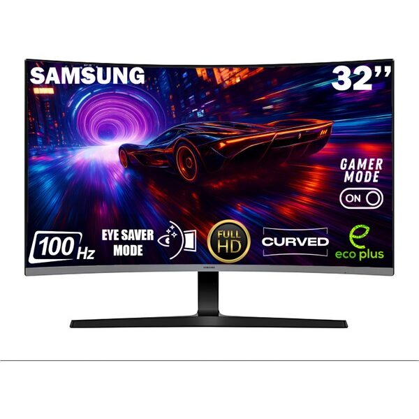 Samsung Essential S3 S39GD 32" FHD (HDMI+VGA) Kavisli LCD Monitör LS32D390GAUXUF