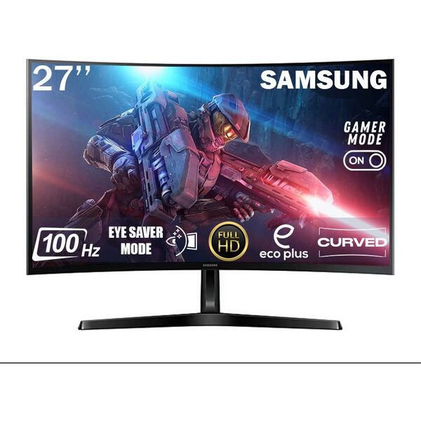 Samsung Essential S3 27" 4 Ms 100 Hz Full HD Curved LED Monitör LS27D366GAUXUF
