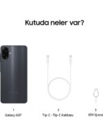 Samsung Galaxy A07 128 GB 4 GB Ram (Samsung Türkiye Garantili) Siyah - Görsel 2