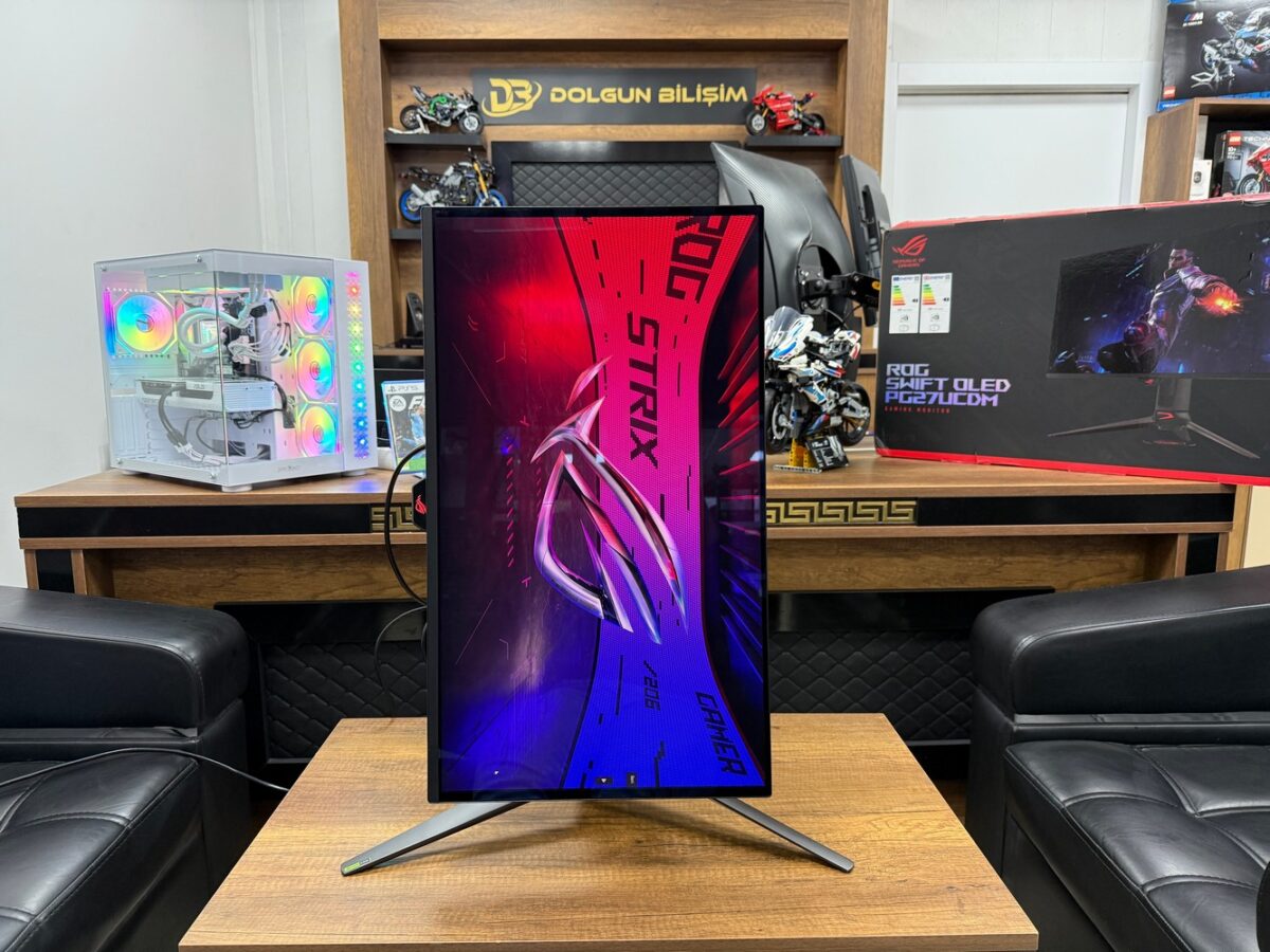 Asus ROG Swift OLED PG27UCDM 26.5" 0.03 ms 4K Pivot 240 Hz OLED Monitör (İKİNCİ EL) - Görsel 3