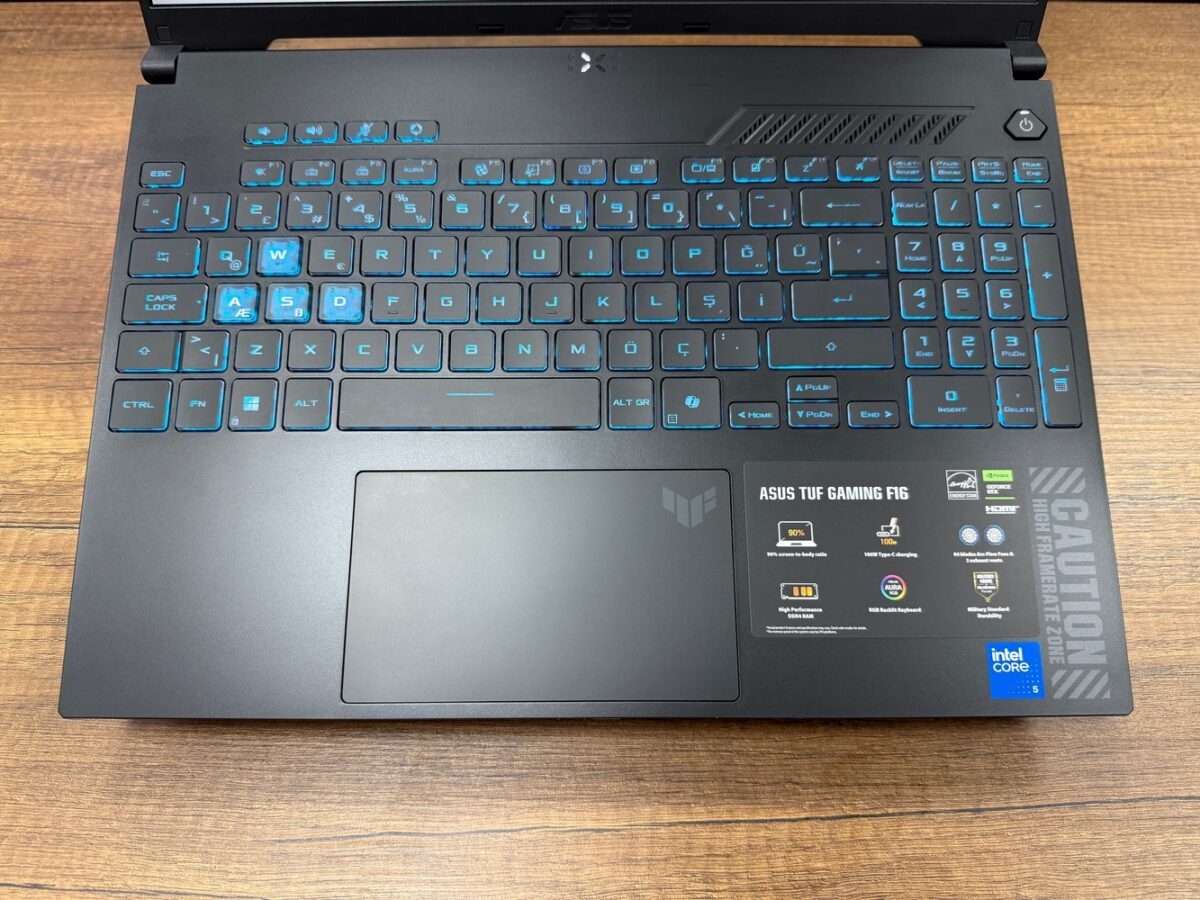 Asus TUF Gaming F16 FX607VJ-RL033 Core 5 210H 16GB 512GB RTX3050 6GB 16" 144Hz Oyuncu Bilgisayarı (İKİNCİ EL) - Görsel 2