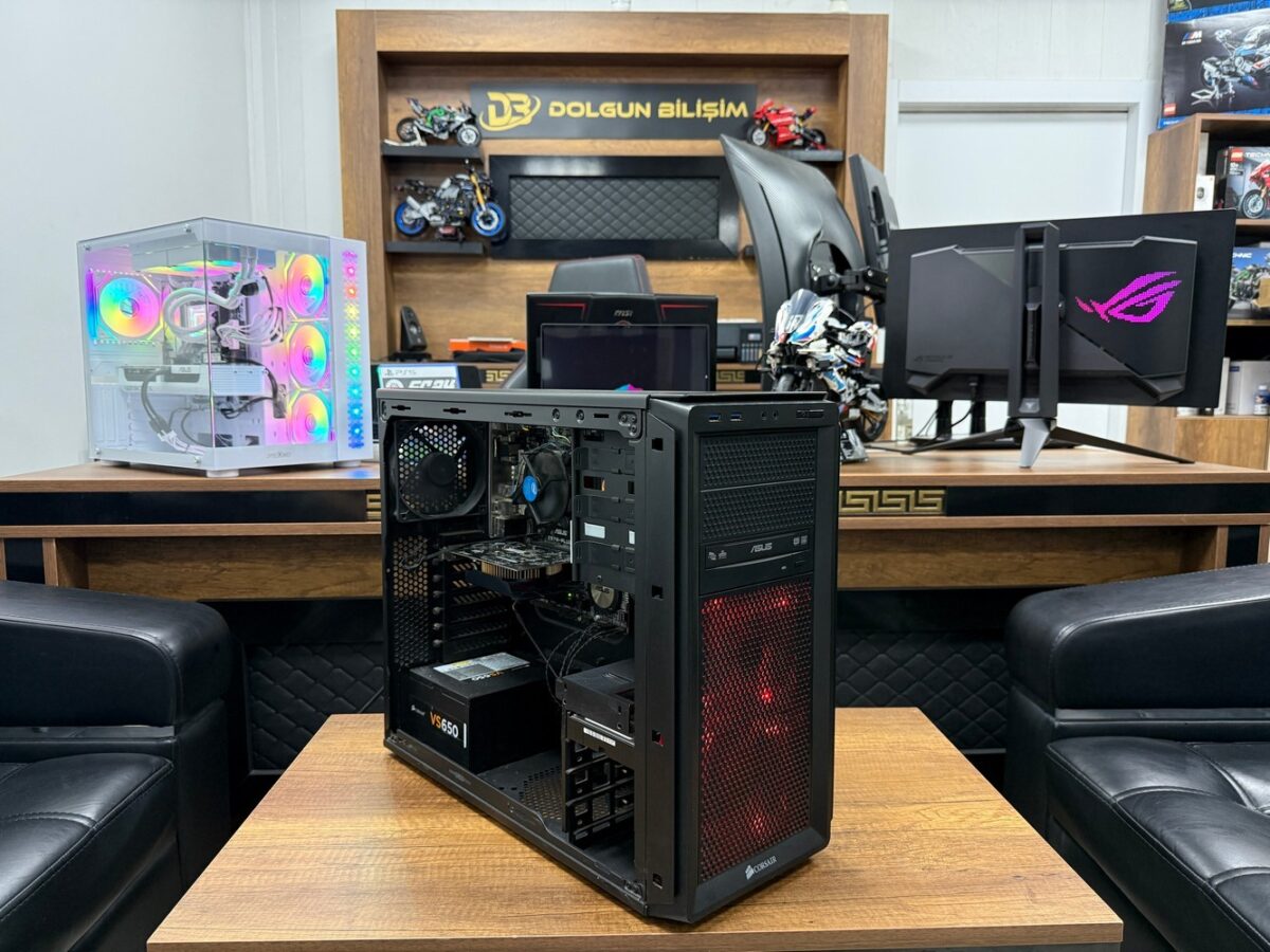 Corsair Intel i5-4460 8GB 120GB SSD 1TB HDD GT740 2GB Oyuncu Kasası (İKİNCİ EL) - Görsel 2