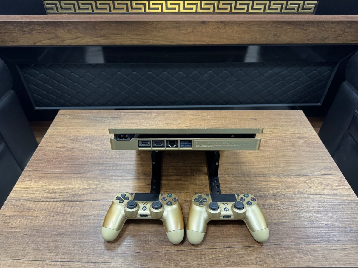 PlayStation 4 Slim Gold Edition Çift Kol Oyun Konsolu (İKİNCİ EL) - Görsel 5