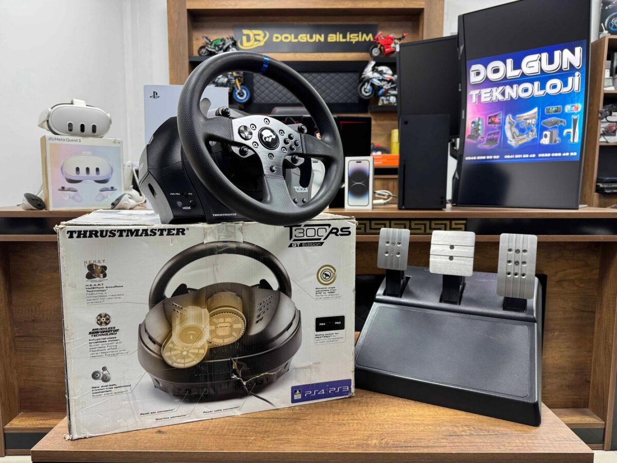 Thrustmaster T300RS GT Direksiyon Seti (İKİNCİ EL) - Görsel 2