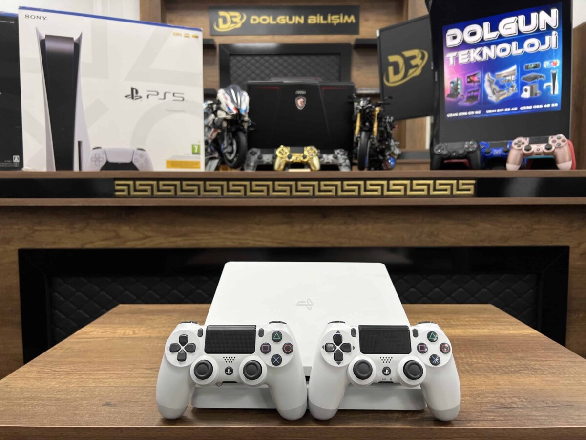 PlayStation 4 Slim Beyaz 500 GB Çift Kol (İKİNCİ EL) - Görsel 6