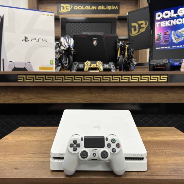 PlayStation 4 Slim Beyaz 1TB Tek Kol (İKİNCİ EL)