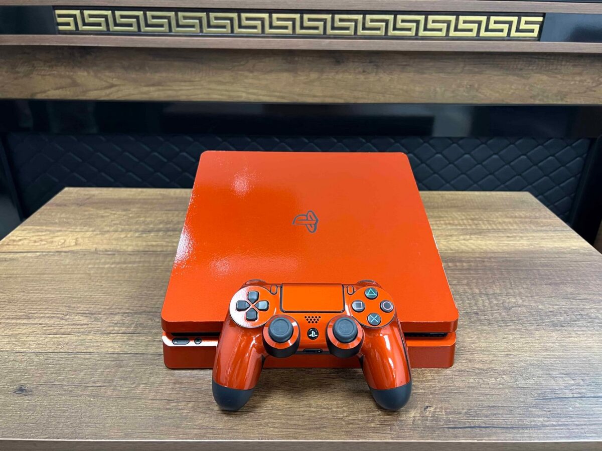 ÖZEL SERİ PlayStation 4 Slim Turuncu 500 GB Tek Kol (İKİNCİ EL) - Görsel 2
