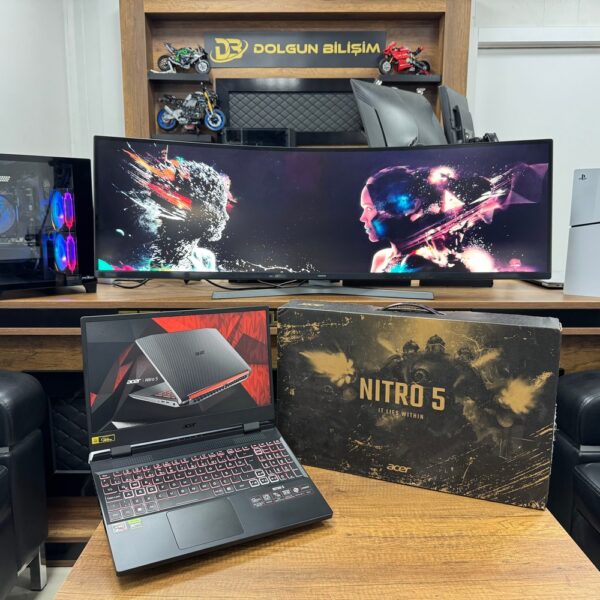 Acer Nitro 5 AN515-46-R2C7 AMD Ryzen 7 6800H 32GB 512GB RTX3070Ti 15.6” Dizüstü Bilgisayar (İKİNCİ EL)