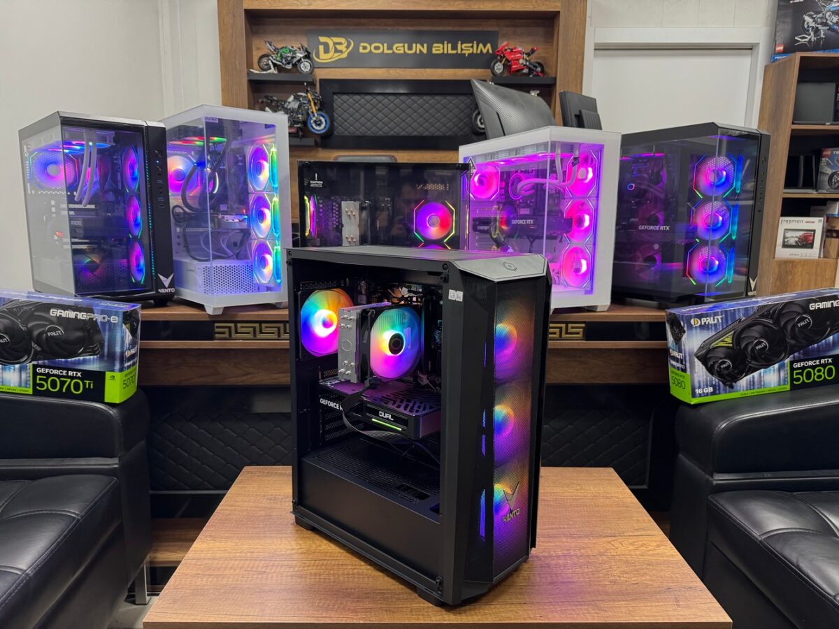 Dolgun Teknoloji 4734 AMD R5-7500F 16GB 1TB RTX5060Ti 8GB W11 OEM Oyuncu Kasası - Görsel 2