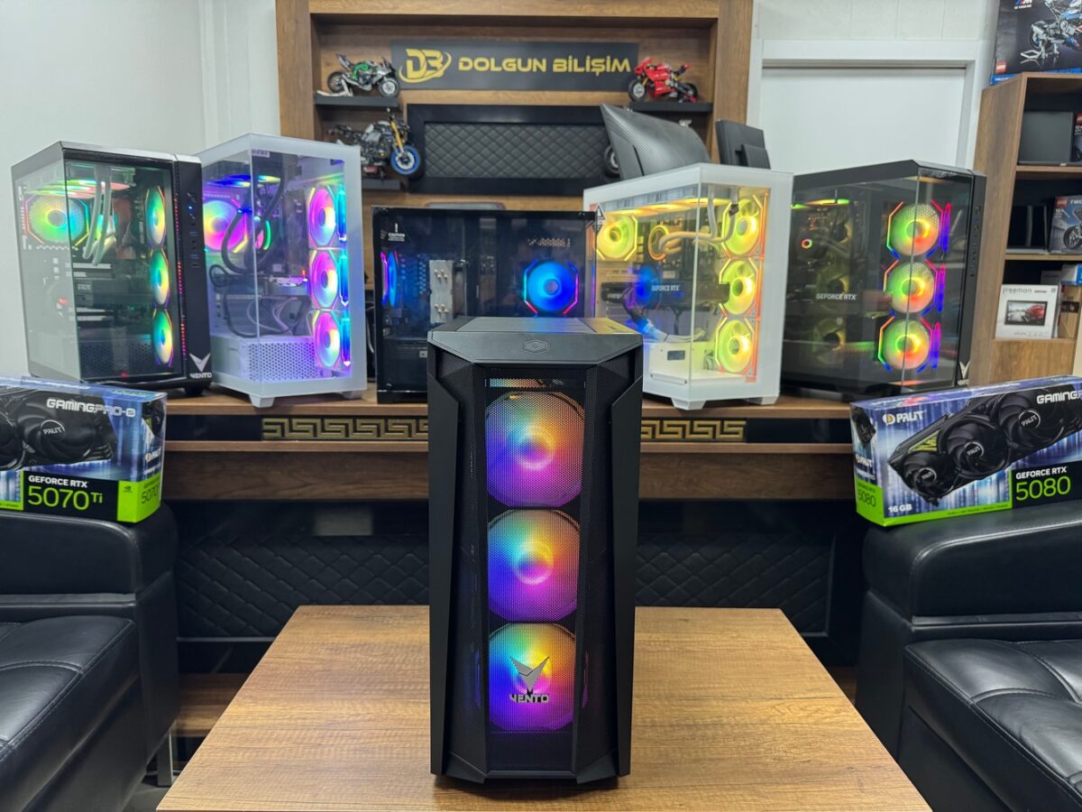 Dolgun Teknoloji 4734 AMD R5-7500F 16GB 1TB RTX5060Ti 8GB W11 OEM Oyuncu Kasası - Görsel 3