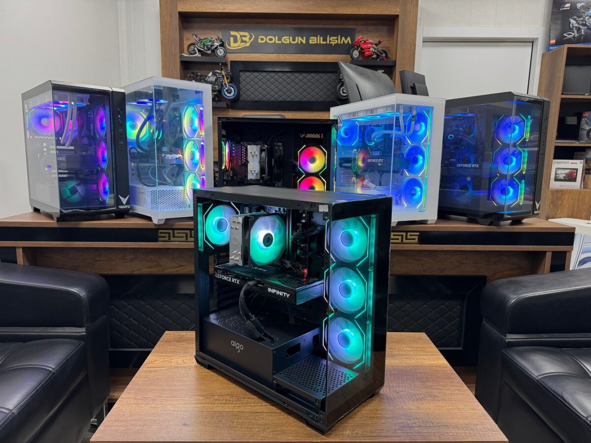 Dolgun Teknoloji 4755 AMD R5-7500F 32GB 1TB RTX5070 12GB W11 OEM Oyuncu Kasası - Görsel 2