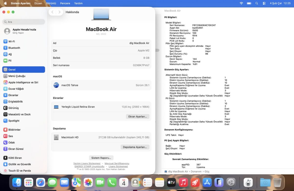Apple MacBook Air M2 8GB 256GB 13.6" Gümüş MLXY3TU/A Dizüstü Bilgisayar (İKİNCİ EL) - Görsel 5