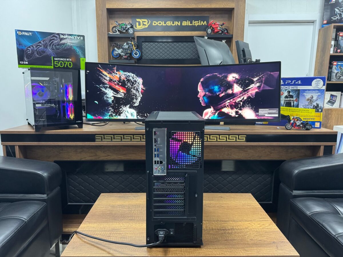 Dolgun Teknoloji R5-7500F 32GB DDR5 1TB RTX5070 12GB W11 Pro OEM Bilgisayar - Görsel 4