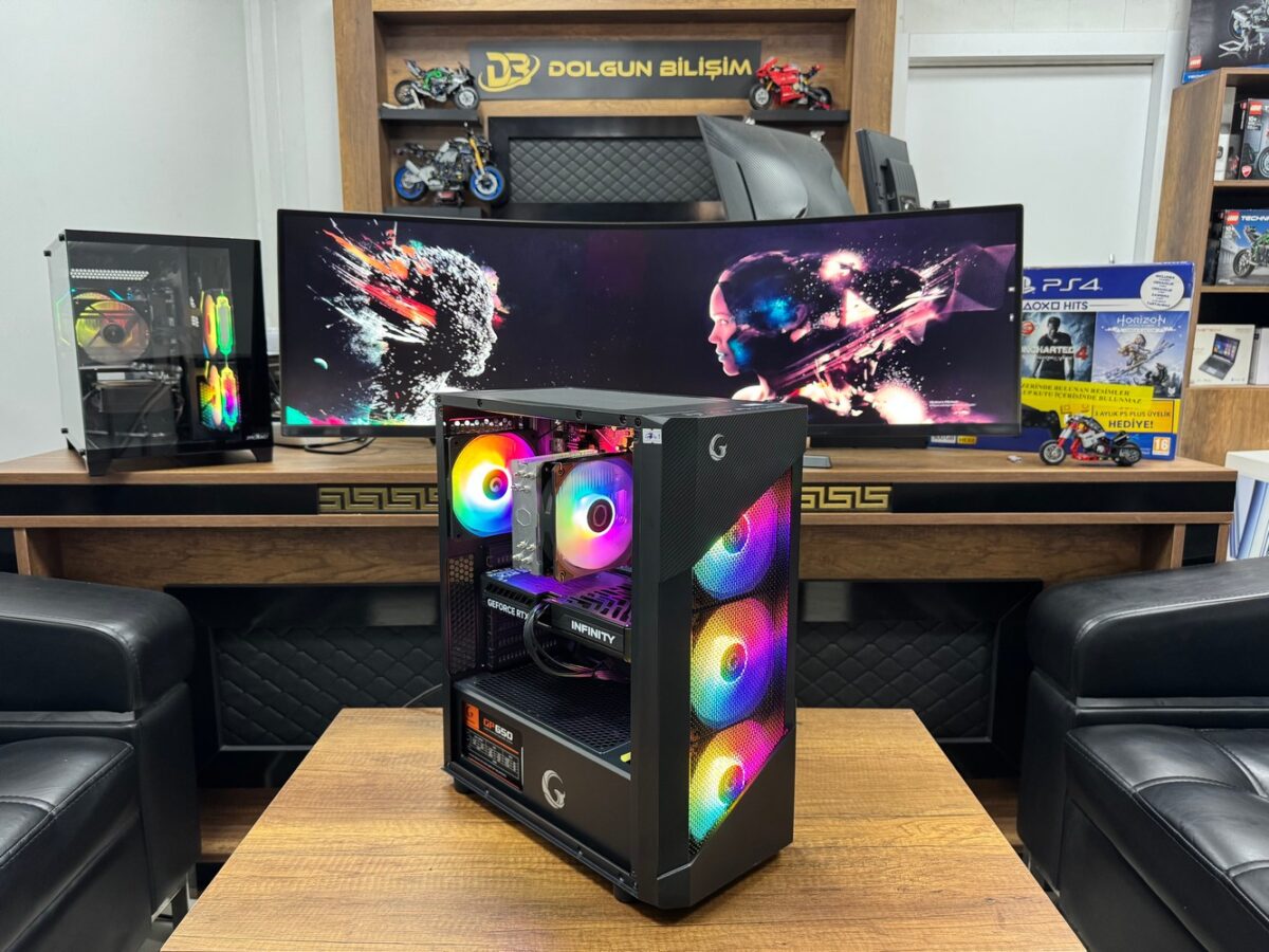 Dolgun Teknoloji 4741 R5-7500F 16GB 1TB RTX5060 8GB W11 Pro OEM Oyuncu Kasası - Görsel 2