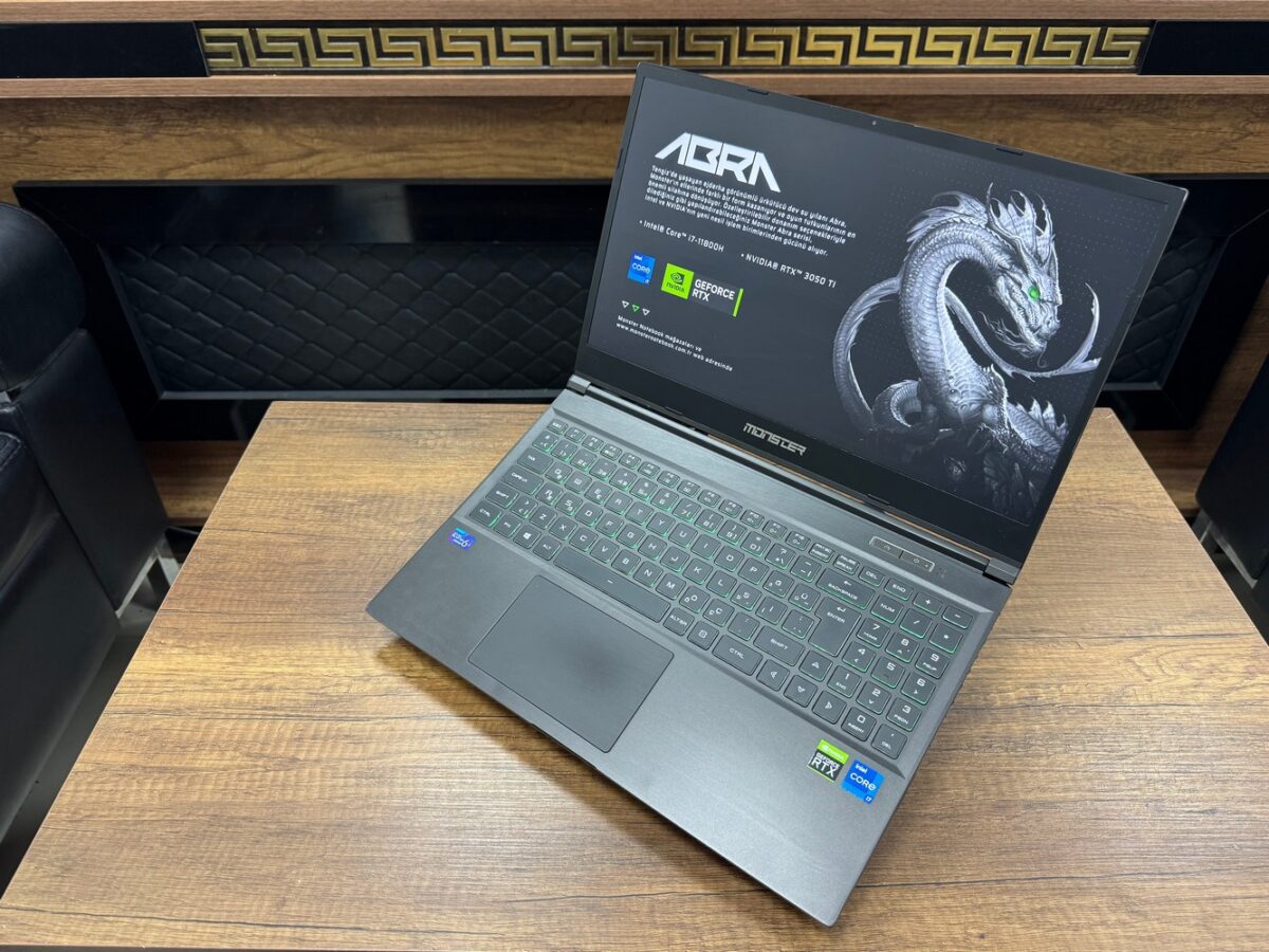 Monster Abra A5 V18.2 i7-11800H 16GB 500GB RTX3050Ti 15.6" FHD Oyuncu Bilgisayarı (İKİNCİ EL) - Görsel 2