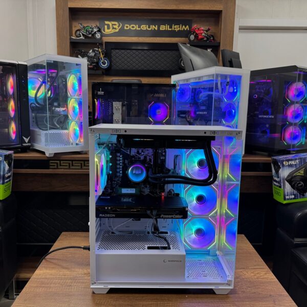 Rampage AMD R5-7500F 32GB 1TB RX9070 16GB Beyaz OEM Oyuncu Kasası