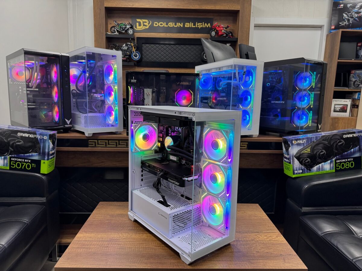 Rampage AMD R5-7500F 32GB 1TB RX9070 16GB Beyaz OEM Oyuncu Kasası - Görsel 2