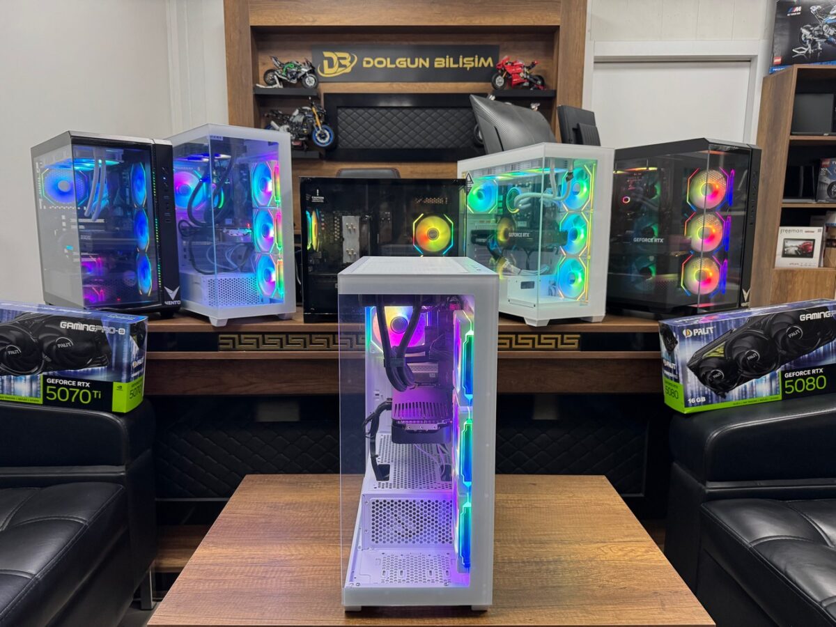 Rampage AMD R5-7500F 32GB 1TB RX9070 16GB Beyaz OEM Oyuncu Kasası - Görsel 3
