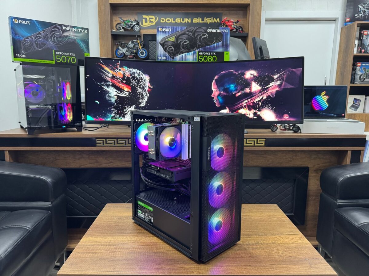 Segotep Axe 5 R7 5700 16GB 500GB RTX5060 8GB W11 Pro OEM Oyuncu Kasası - Görsel 2