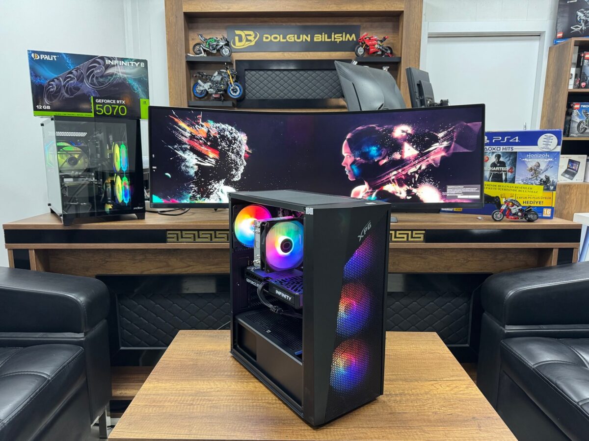 Dolgun Teknoloji XPG R5-7500F 16GB 1TB RTX5060 8GB W11 OEM Oyuncu Kasası - Görsel 2