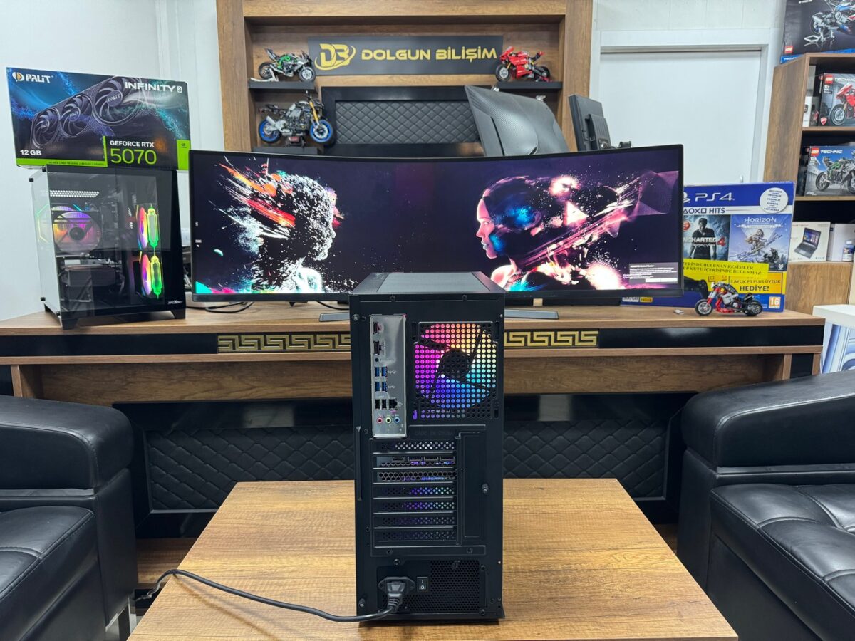 Dolgun Teknoloji XPG R5-7500F 16GB 1TB RTX5060 8GB W11 OEM Oyuncu Kasası - Görsel 4