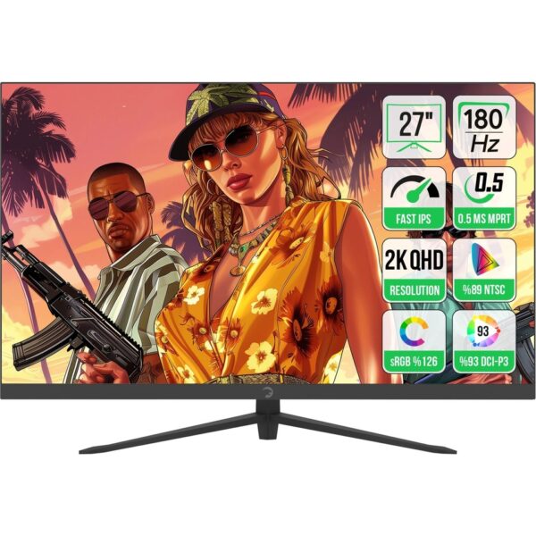 GamePower Sonic T80 27" 0.5 ms 2K IPS 180 Hz Oyuncu Monitörü