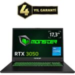 Monster Abra A7 V15.5.4 i5-13500H 16GB 1TB RTX3050 FDOS 17,3" 144 Hz Oyun Bilgisayarı